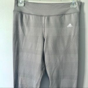 Adidas gray polka dot tights leggings